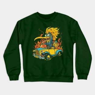 Hot Rod Monster Bird Crewneck Sweatshirt